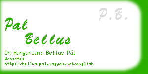 pal bellus business card